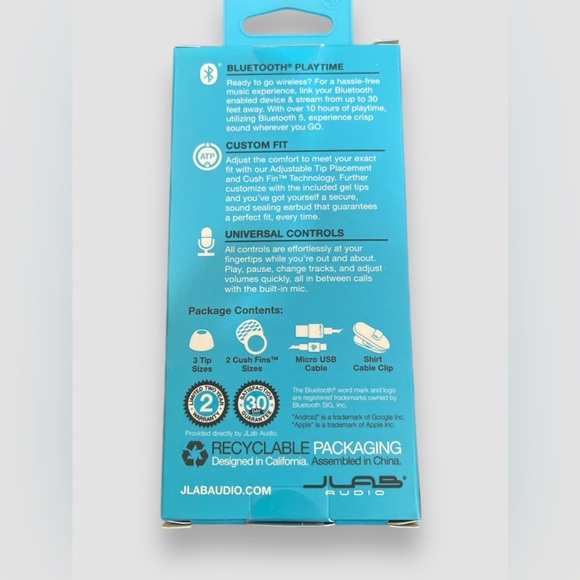 JLab JBuds Pro Wireless Earbuds Bluetooth Universal Mic 10+ Hours Playtime New - Picture 6 of 6